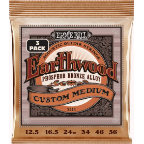 Ernie Ball 3543 Earthwood PSB Custom Medium 3-pack